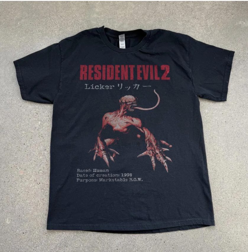 Resident Evil 2 Licker 1998 B.O.W. Shirt