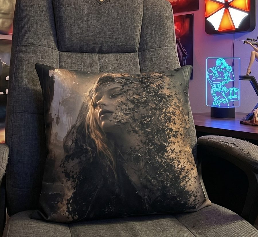 Bela Dimitrescu Fading Pillow – Small (Cover + Insert)