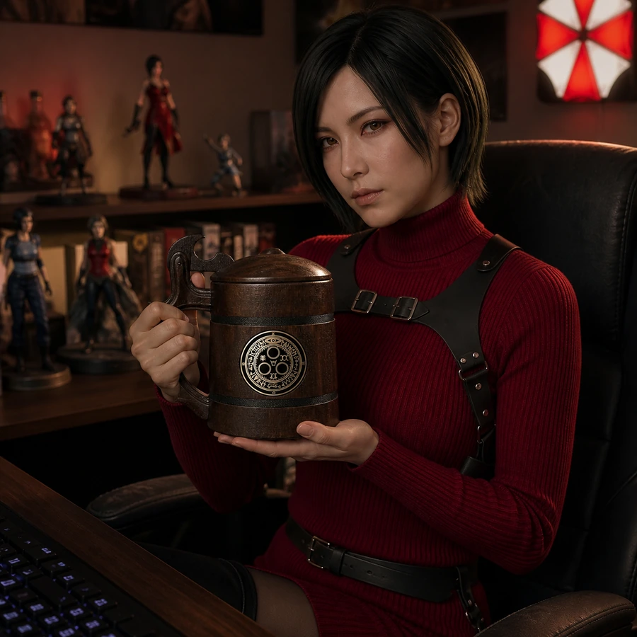 Silent Hill Halo of the Sun Wooden Beer Mug