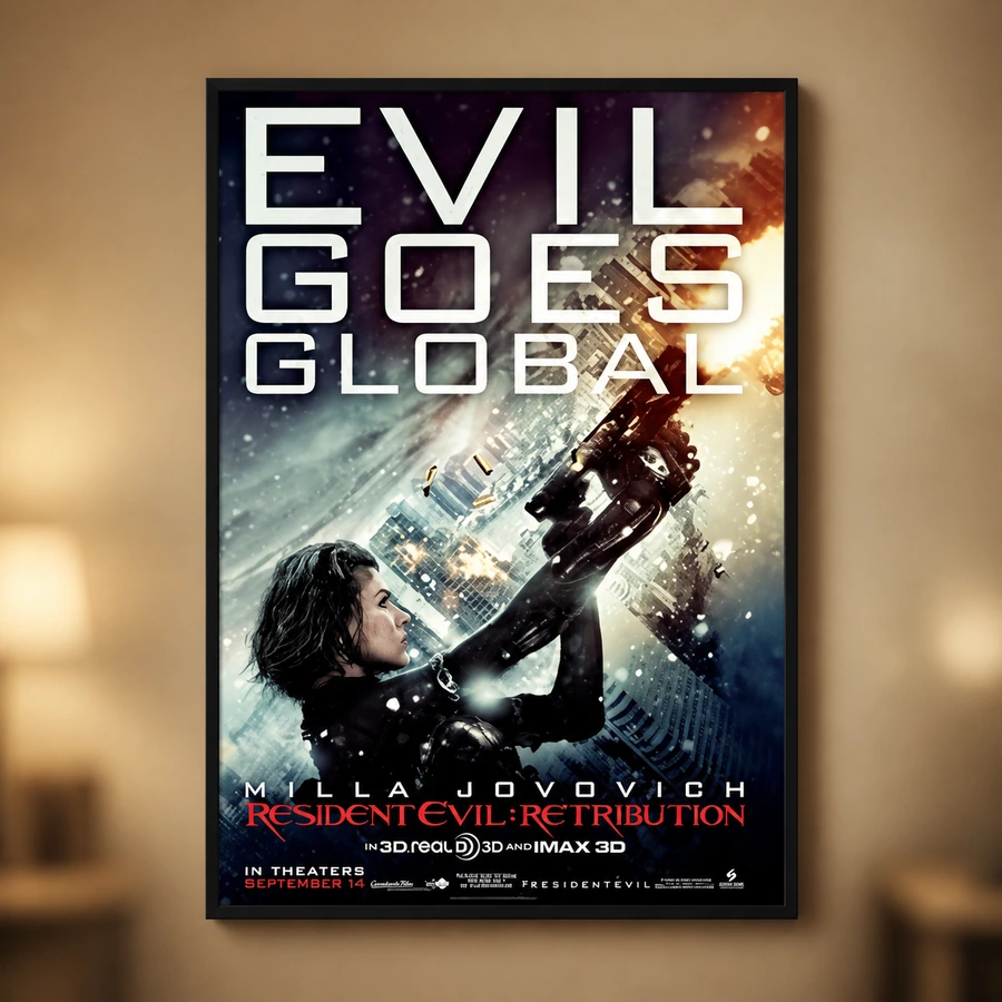 Resident Evil: Retribution 27X40 D/S Original Movie Poster One Sheet Milla Jovovich 2012