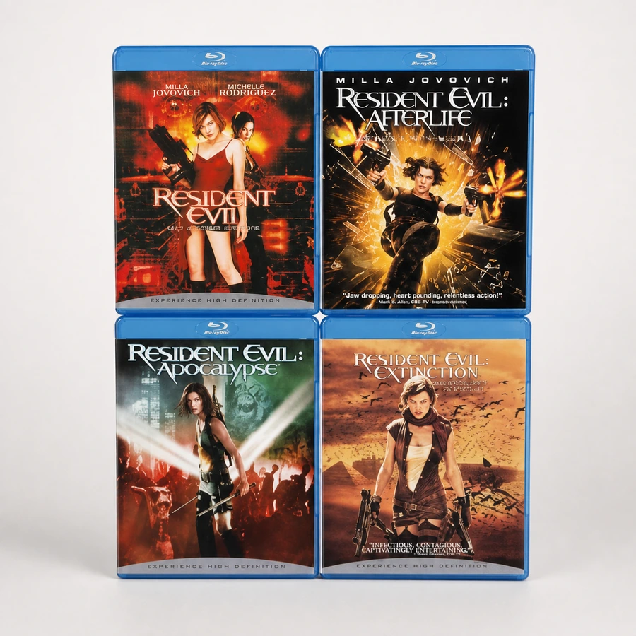 Resident Evil / Resident Evil: Afterlife / Resident Evil: Apocalypse / Resident Evil: Extinction (Blu-ray) (4-Pack)