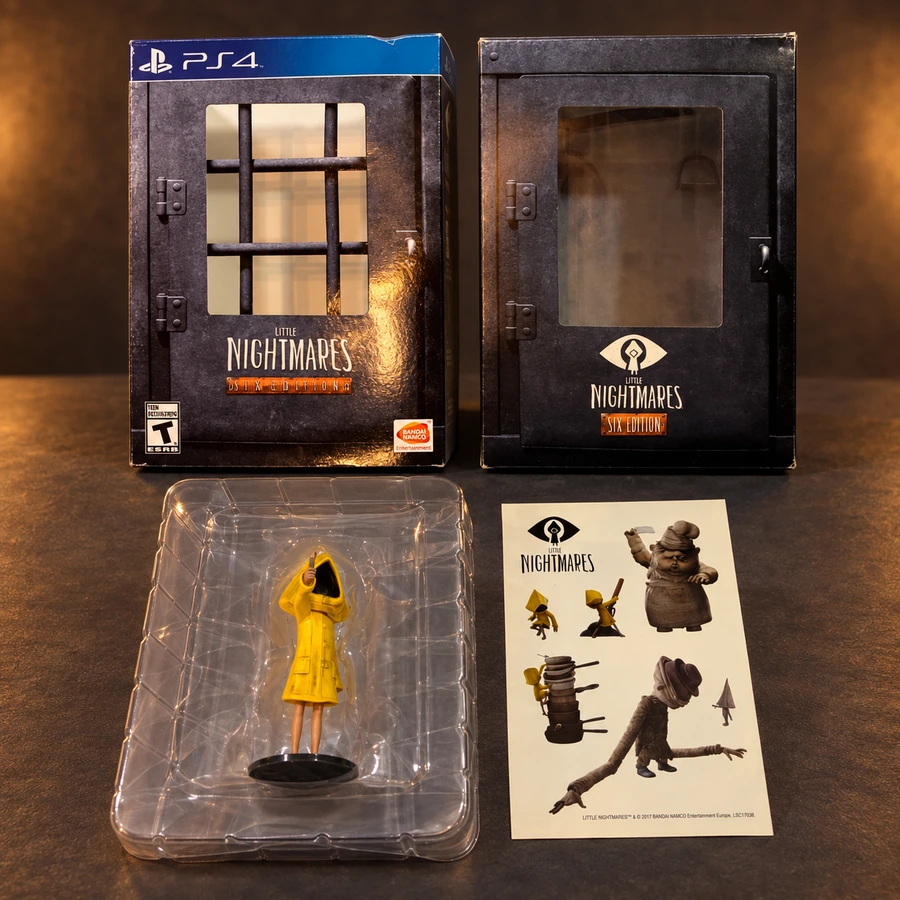 Little Nightmares PS4 Six Edition Figure — NO GAME — Box, Figure & Stickers Only
