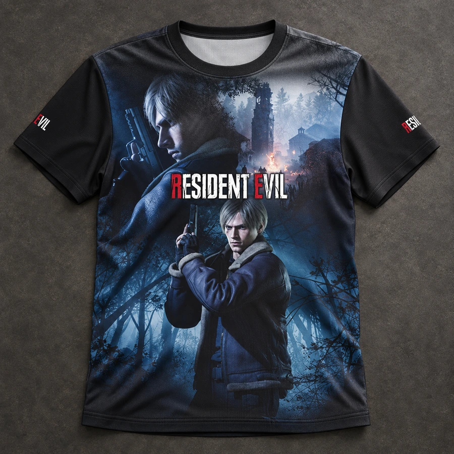 Resident Evil 4 Leon Kennedy T-Shirt - Size S