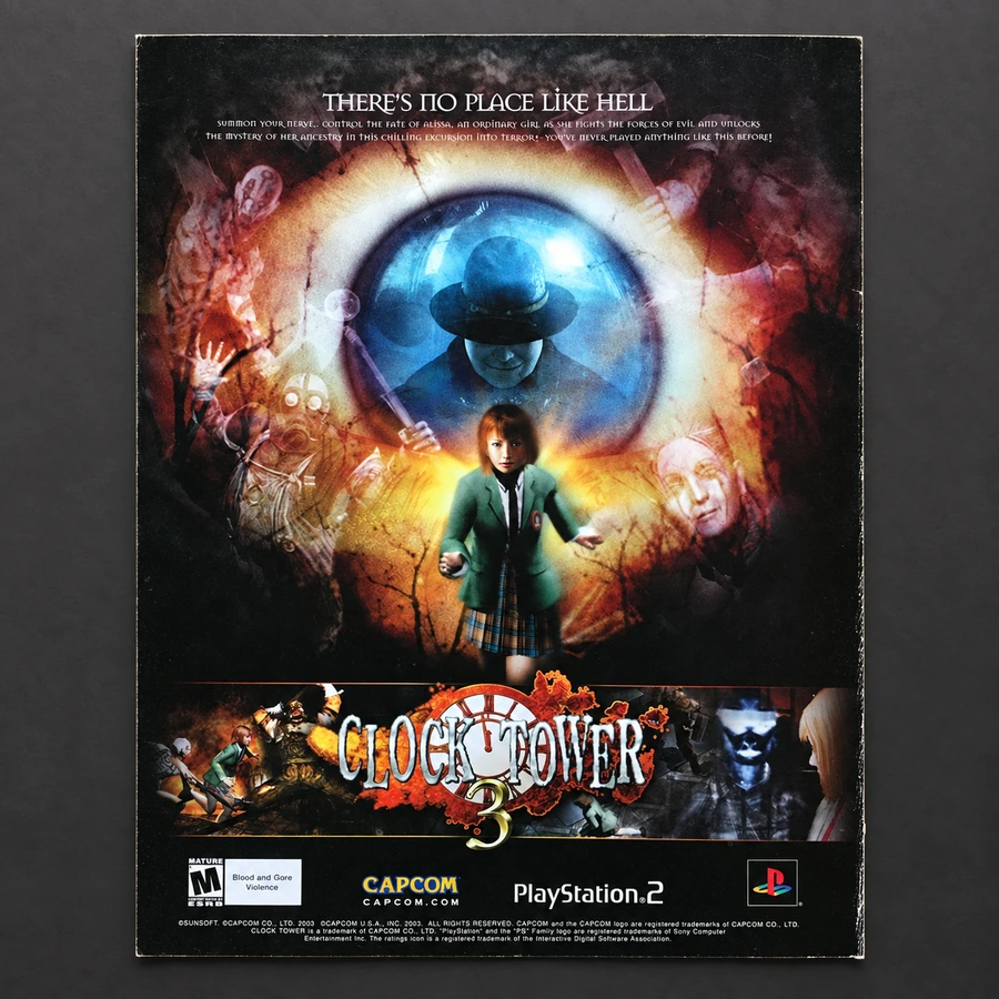Clock Tower 3 PlayStation 2 Print Advertisement