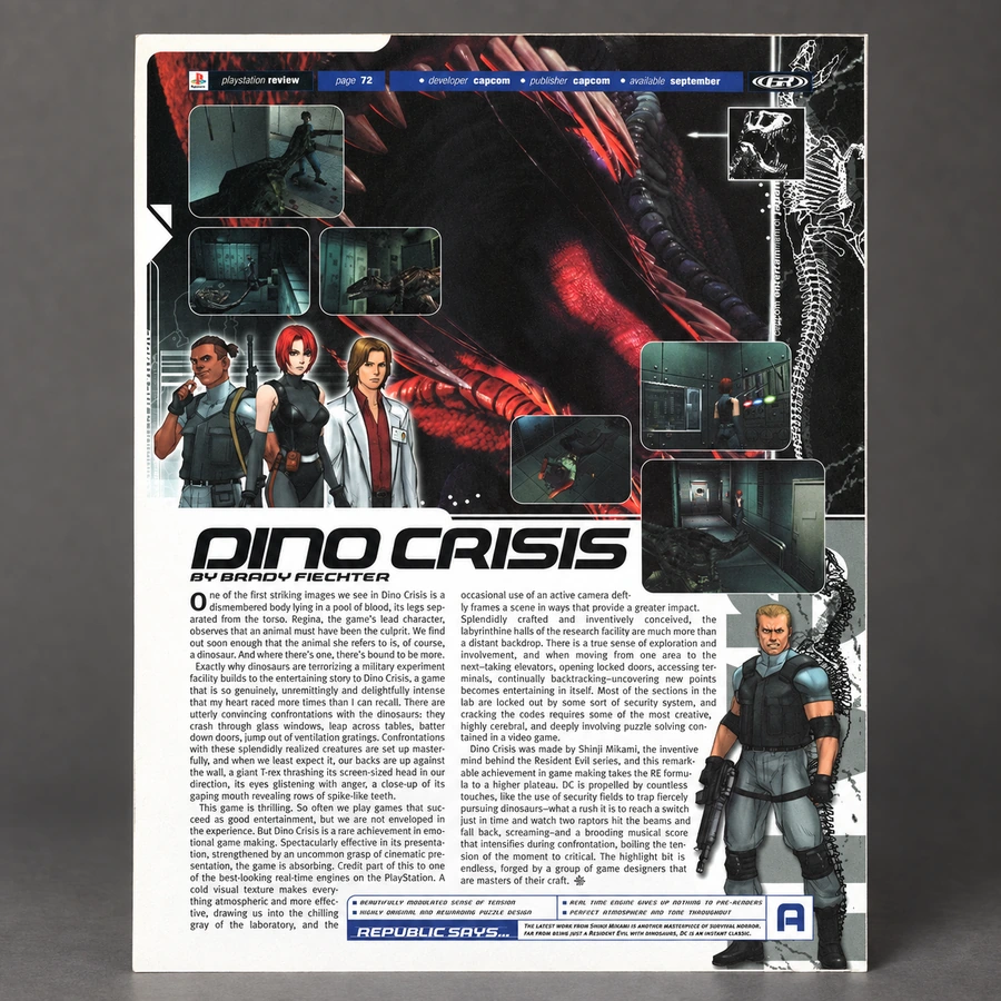 Dino Crisis - PlayStation Review Print