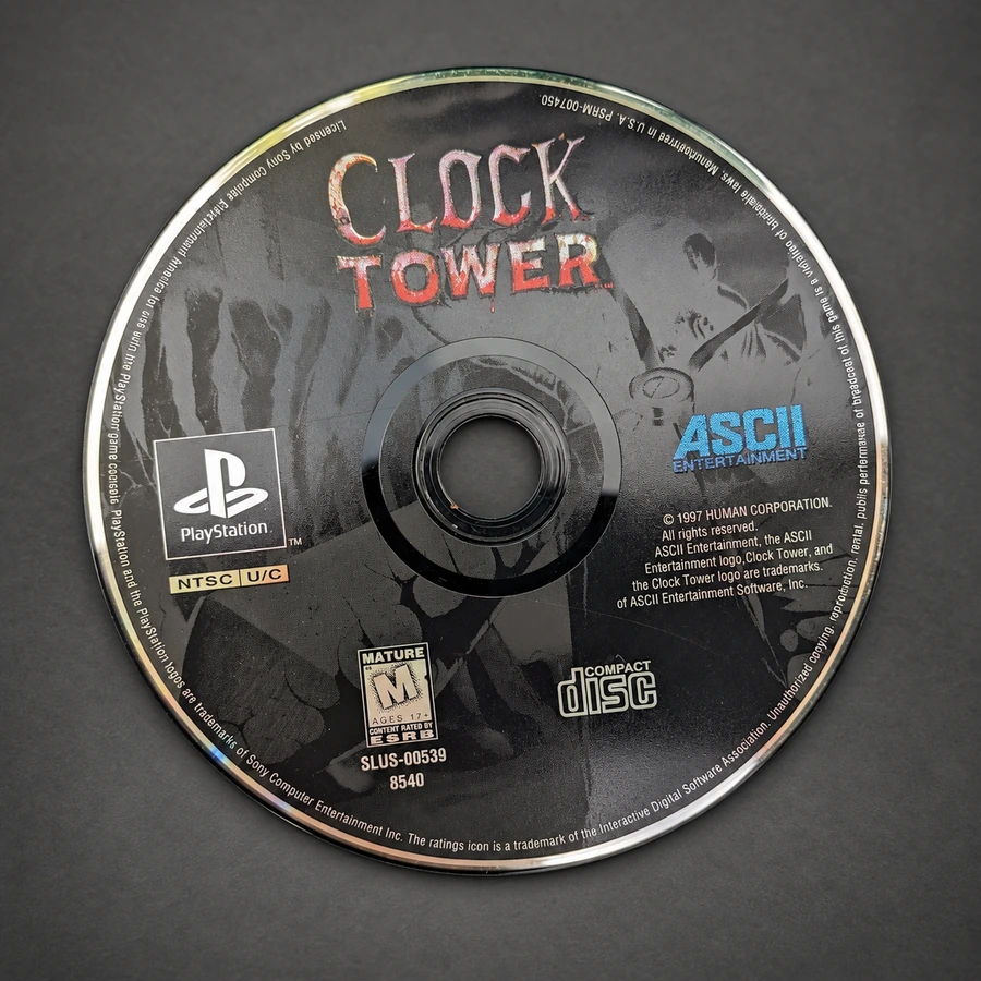 Clock Tower - Loose PlayStation Disc