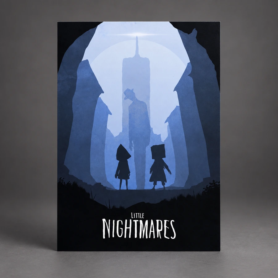 Little Nightmares Minimalist Poster - A4 With Title