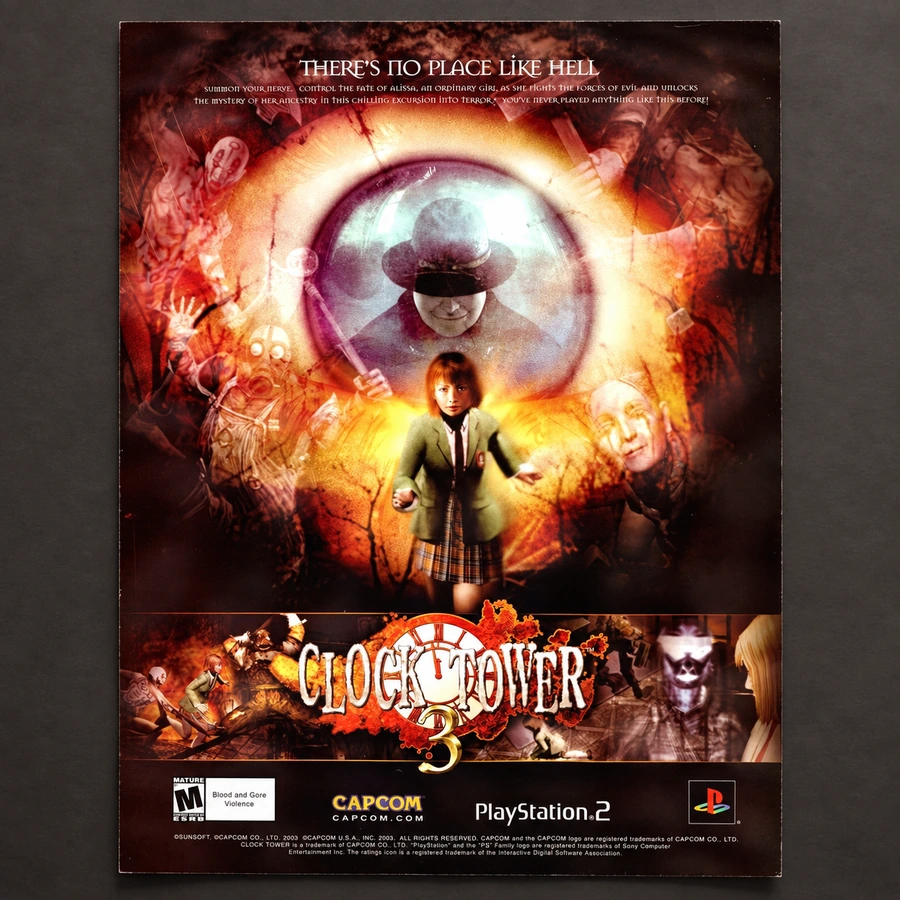 Clock Tower 3 Promotional Print Advertisement