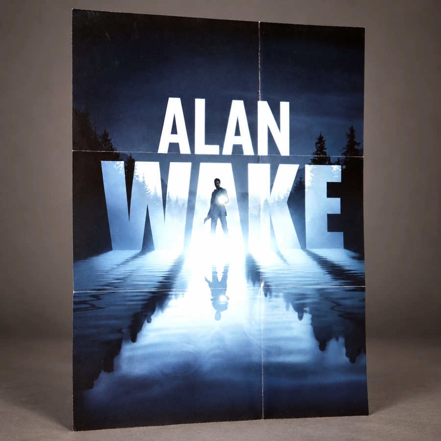 Alan Wake Folded Poster — Seller-Listed 30 × 40 cm