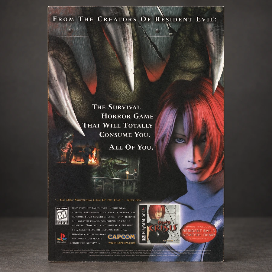 Dino Crisis — Unframed Printed Advertisement
