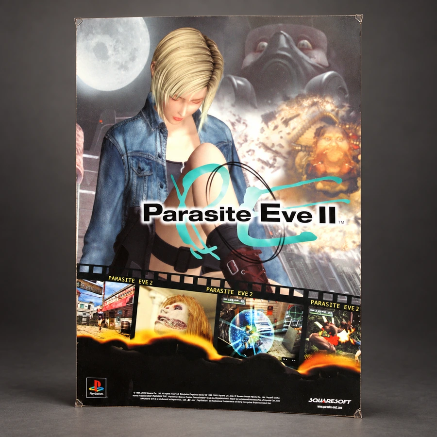 Parasite Eve II Illustrated Store Poster — Used