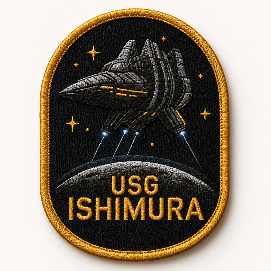 Dead Space USG Ishimura Embroidered Patch — 3-inch Iron-On/Sew-On