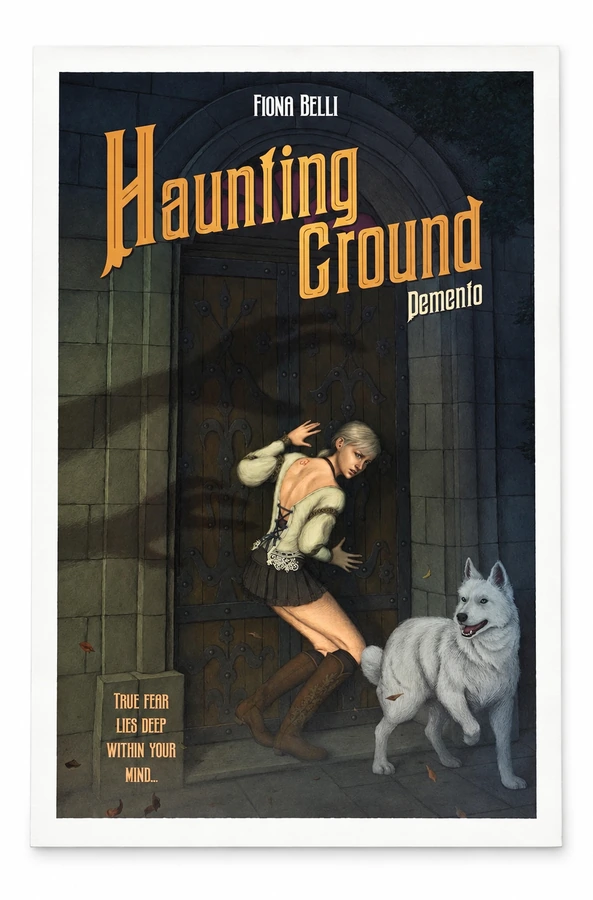 Haunting Ground Title Satin Art Print — A4